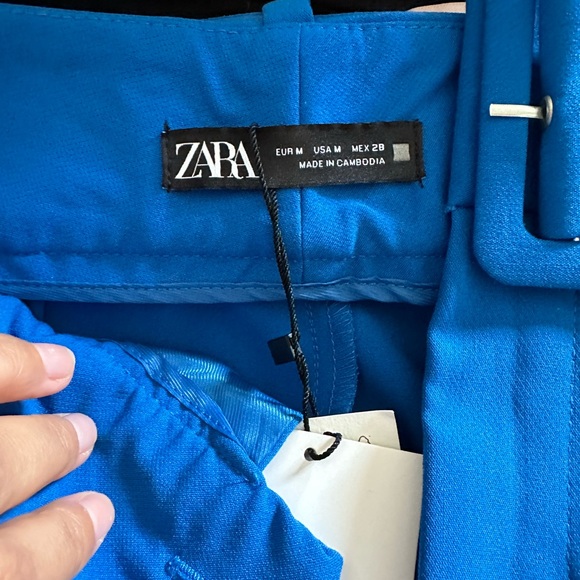 NWT Zara high waisted belted pants - Picture 15 of 16